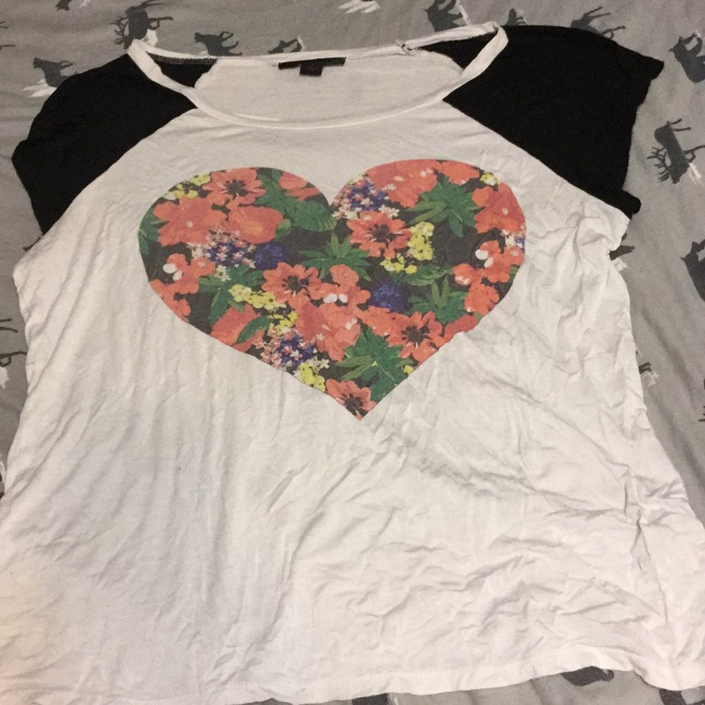 Large baseball top with heart